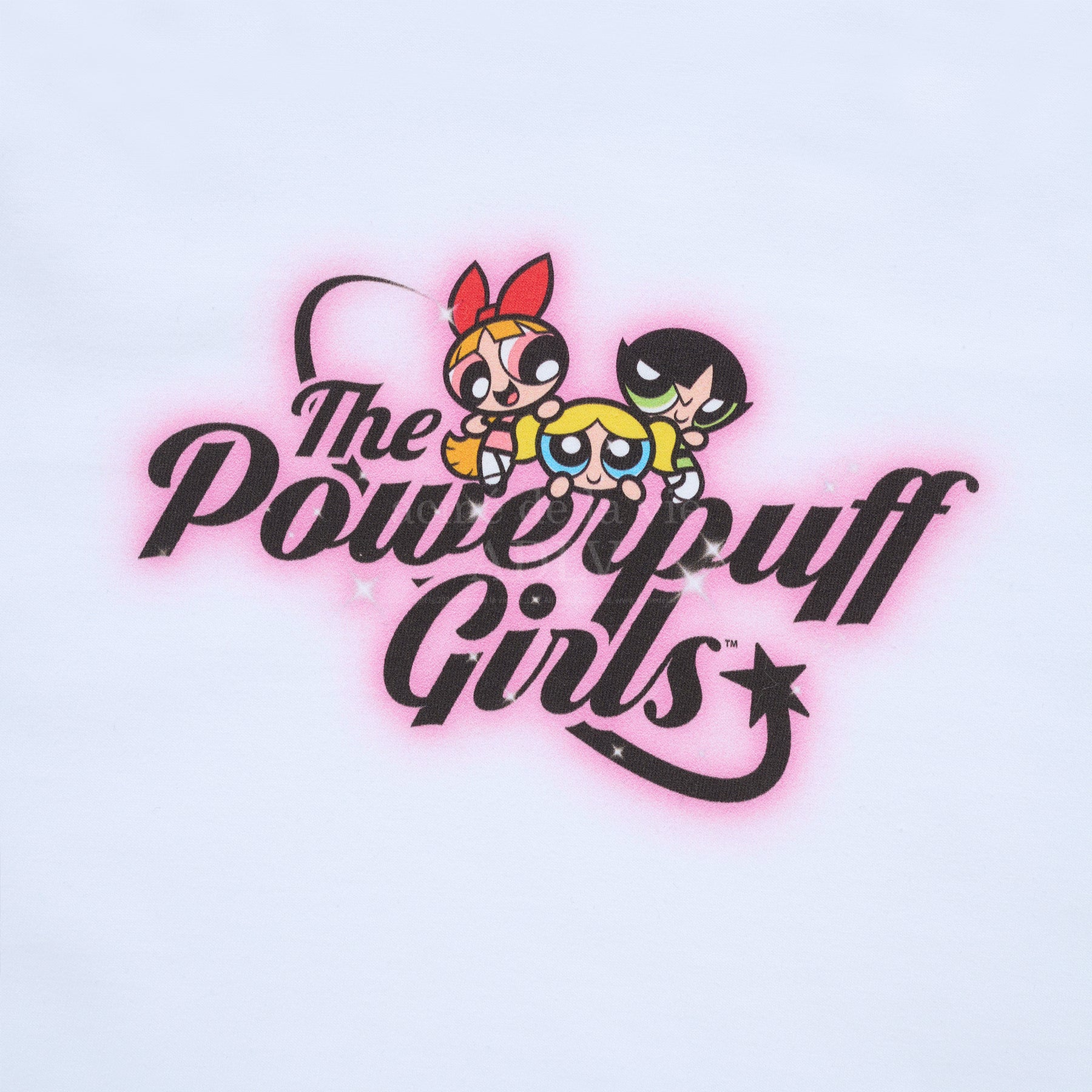 Tシャツ・カットソー [ADLV]The Powerpuff Girls gradient curlylogo crop t-shirts ADLV x THE POWERPUFF GIRLS GRADIENT CURLY LOGO CROP T-SHIRT