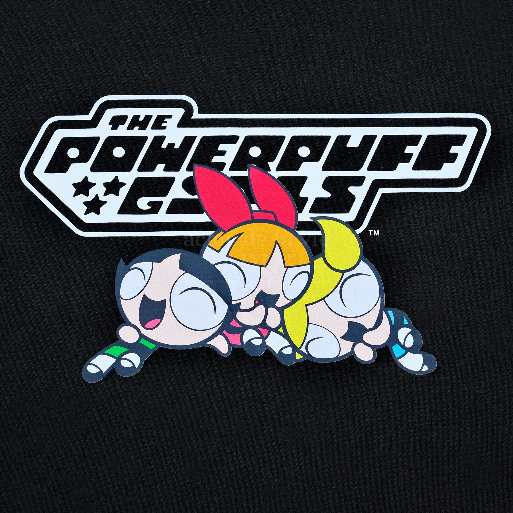 ADLV x THE POWERPUFF GIRLS LOGO CROP T-SHIRT BLACK – ADLV