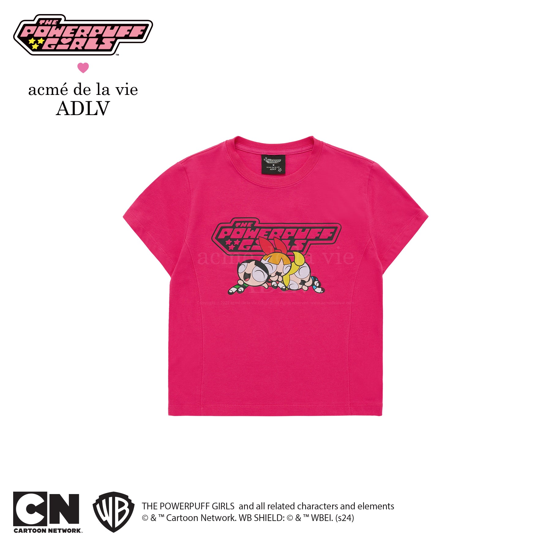 [ADLV]The Powerpuff Girls x acmedelavie logo t-shirts/追跡付 The Powerpuff Girls x acmedelavie logo t-shirts - 아크메드라비