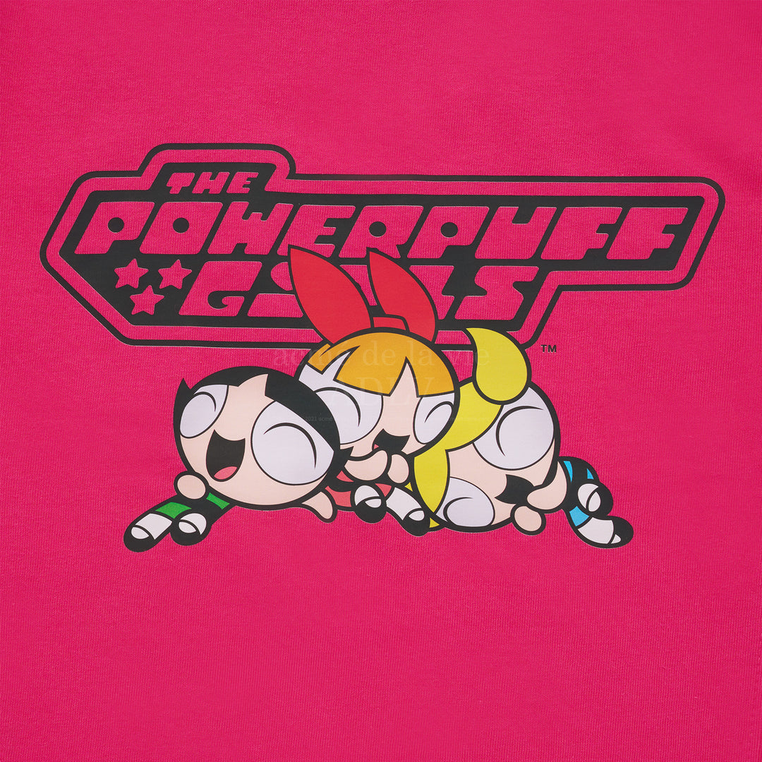 ADLV x THE POWERPUFF GIRLS LOGO CROP T-SHIRT PINK