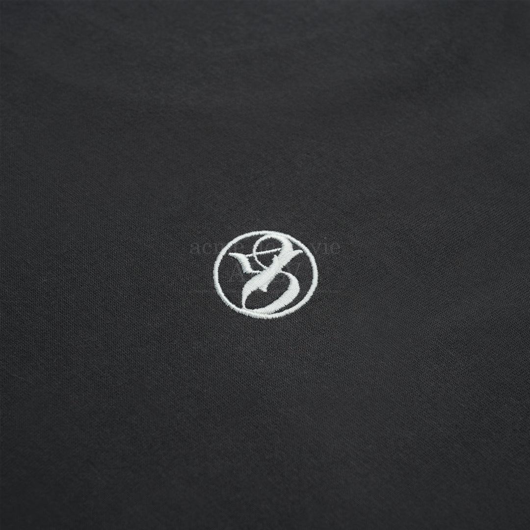 ADLV CIRCLE SYMBOL BASIC LOGO SHORT SLEEVE CHARCOAL