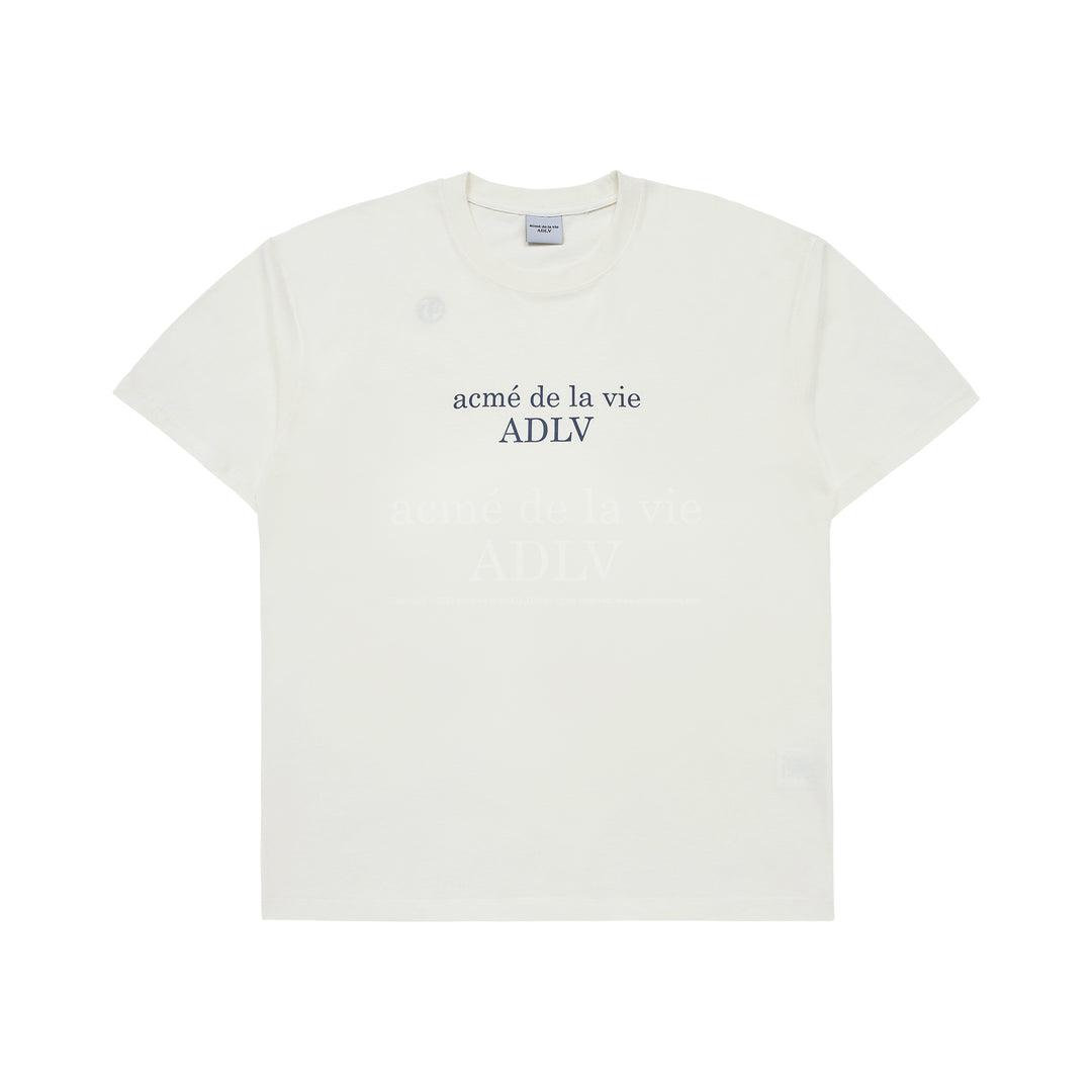 ADLV CIRCLE SYMBOL BASIC LOGO SHORT SLEEVE CREAM