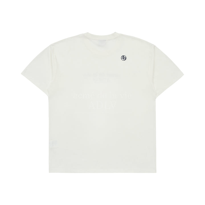 ADLV CIRCLE SYMBOL BASIC LOGO SHORT SLEEVE CREAM