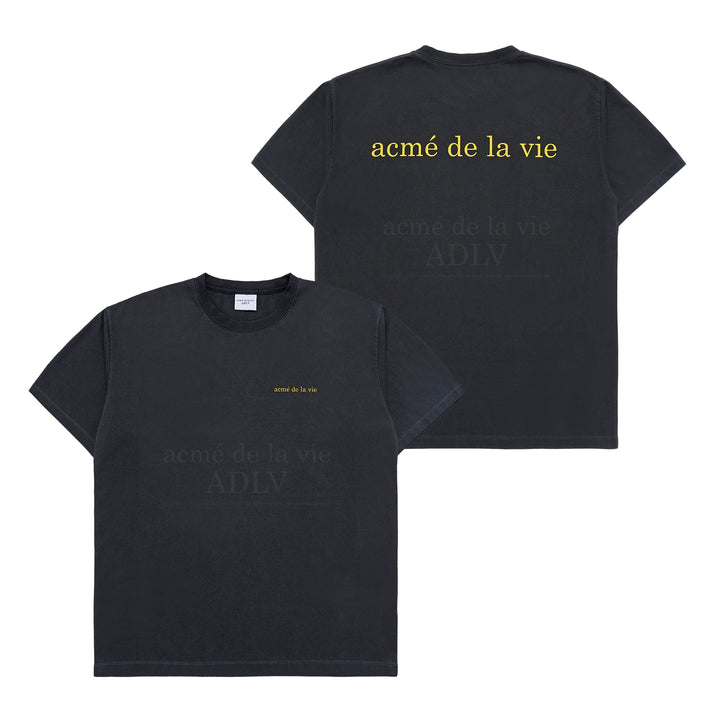 ADLV BASIC LOGO BIO WASHING SHORT SLEEVE T-SHIRT BLACK