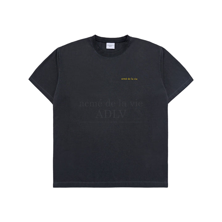 ADLV BASIC LOGO BIO WASHING SHORT SLEEVE T-SHIRT BLACK