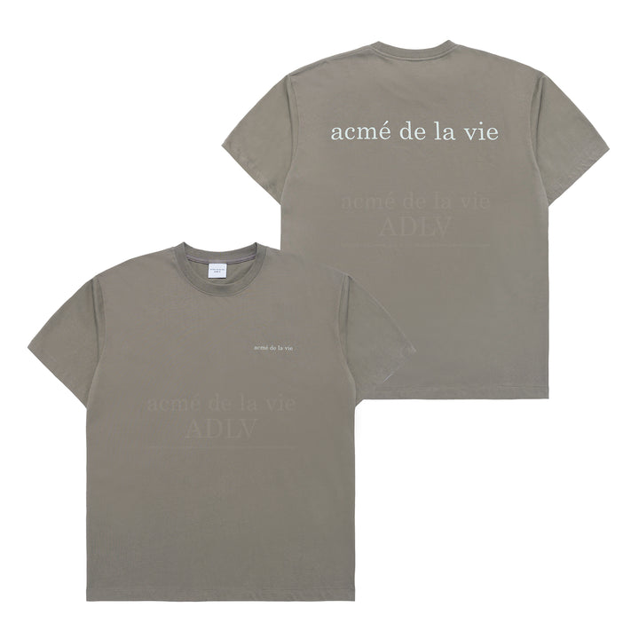 ADLV BASIC LOGO BIO WASHING SHORT SLEEVE T-SHIRT COCOA