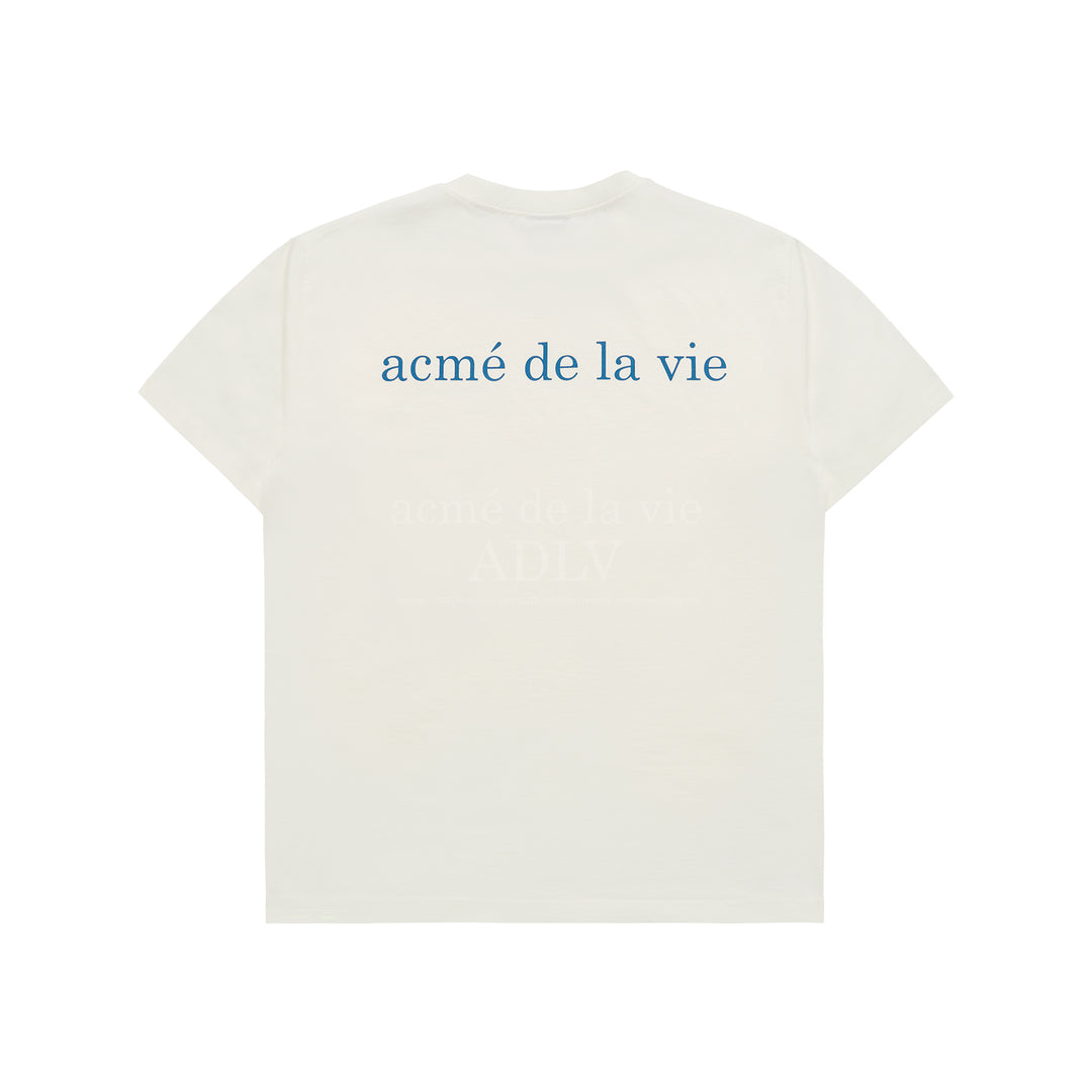 ADLV BASIC LOGO BIO WASHING SHORT SLEEVE T-SHIRT CREAM