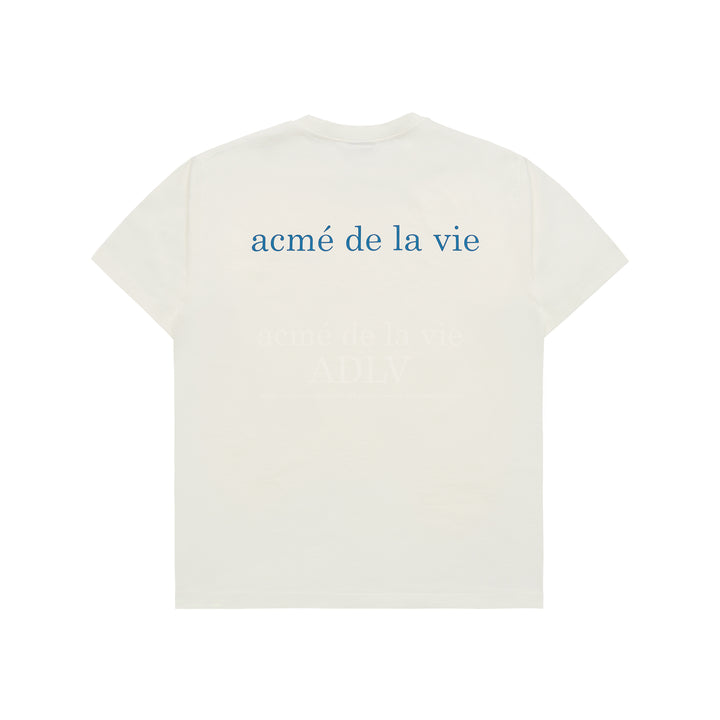 ADLV BASIC LOGO BIO WASHING SHORT SLEEVE T-SHIRT CREAM