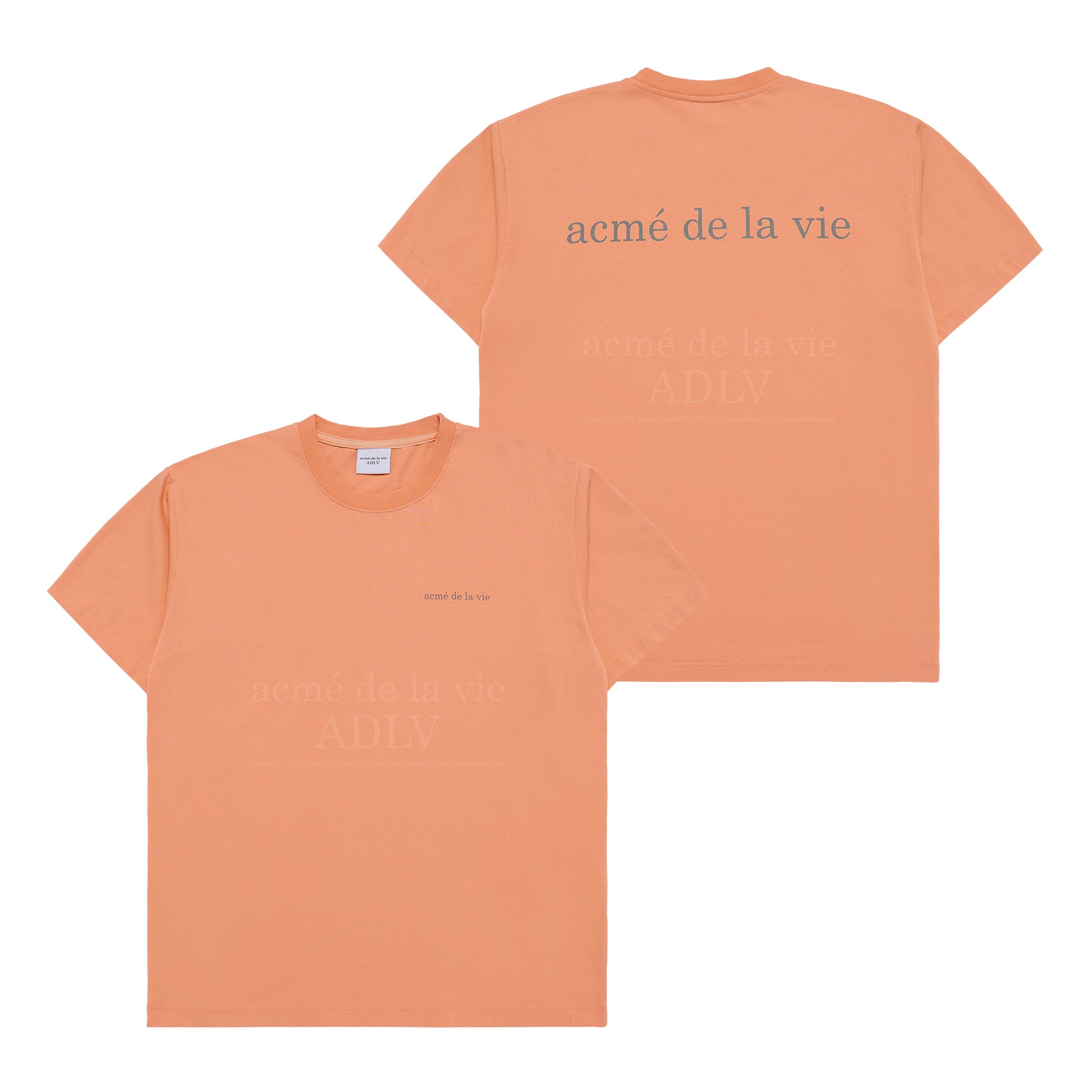 Tシャツ・カットソー [ADLV] BASIC LOGO PIGMENT WASHING SHORT SLEEVE T-SHIRT ADLV Malaysia | ADLV Basic Logo T-Shirt