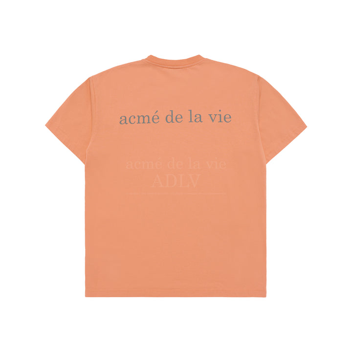 ADLV BASIC LOGO BIO WASHING SHORT SLEEVE T-SHIRT PEACH