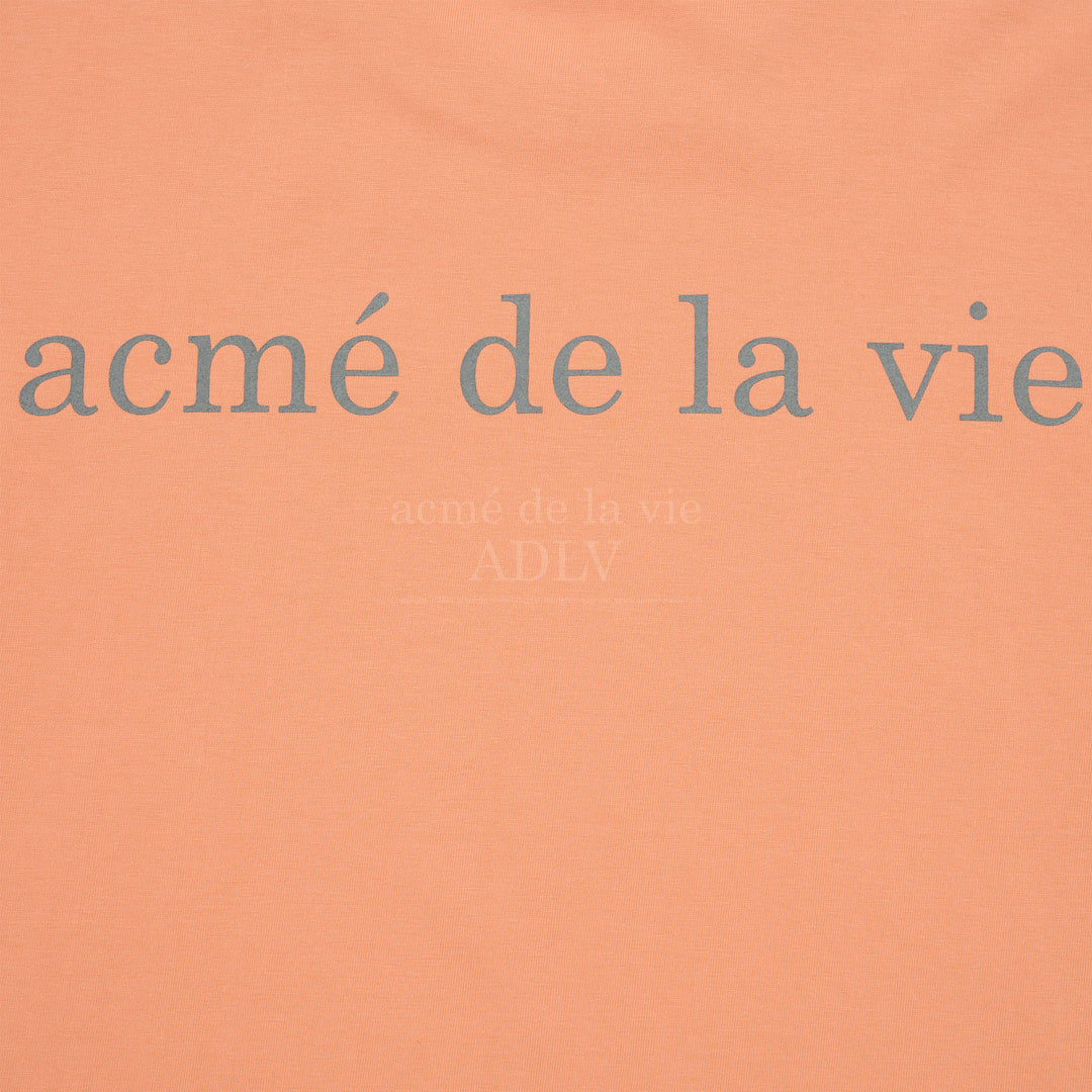 ADLV BASIC LOGO BIO WASHING SHORT SLEEVE T-SHIRT PEACH