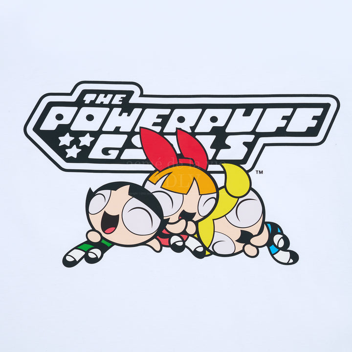 ADLV x THE POWERPUFF GIRLS LOGO SHORT SLEEVE T-SHIRT WHITE