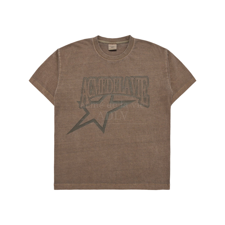 ADLV STAR AE LOGO PIGMENT WASHING SHORT SLEEVE T-SHIRT