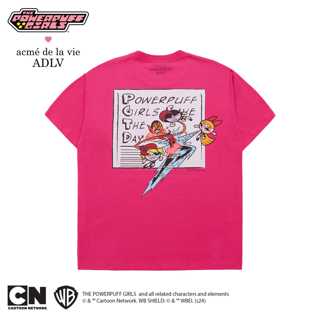 ADLV x THE POWERPUFF GIRLS SAVE THE DAY T-SHIRT PINK