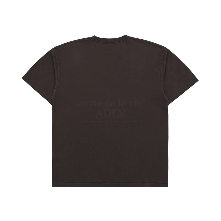 ADLV VARSITY LOGO EMBOSSING PRINTING SHORT SLEEVE T-SHIRT