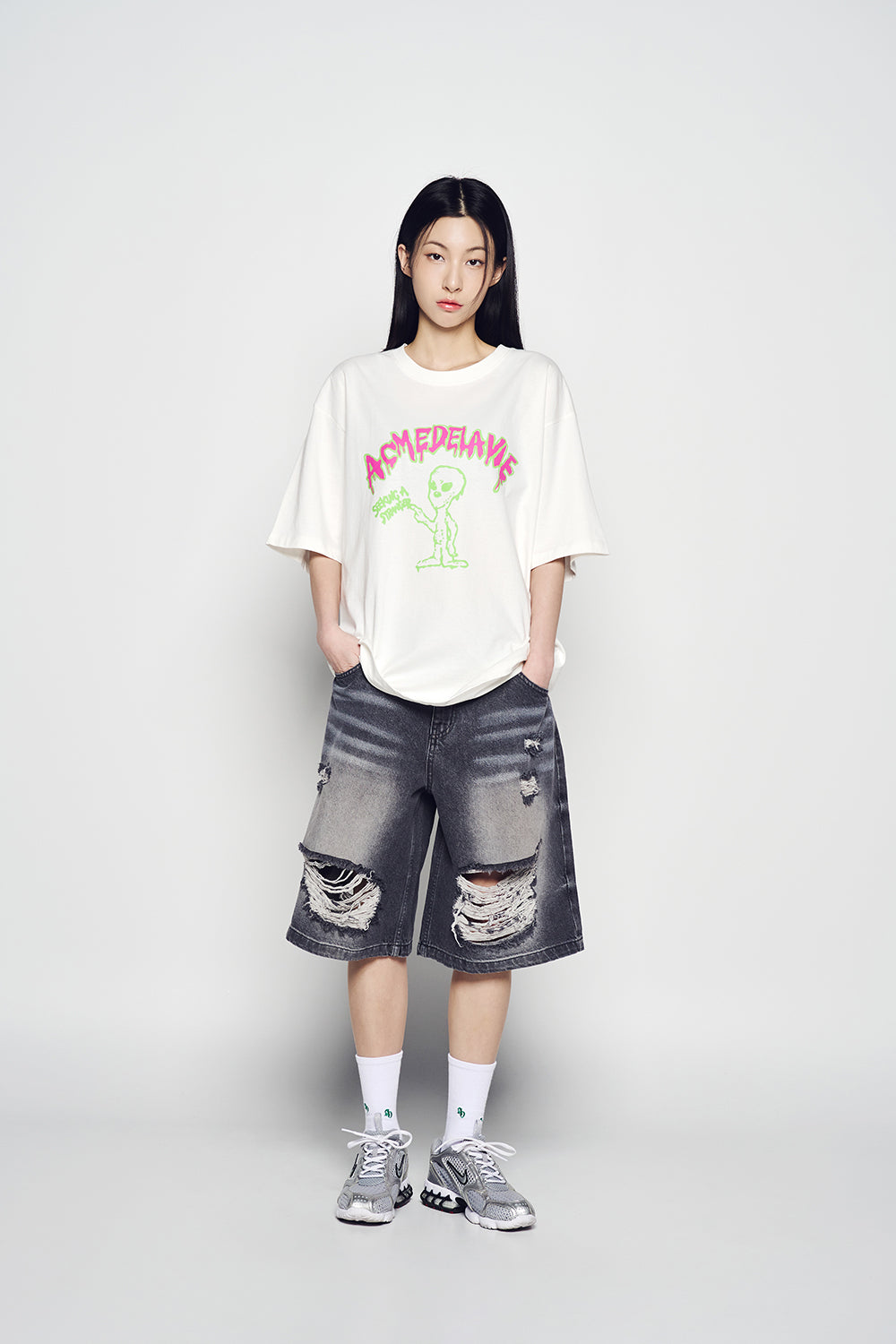 FLOW ALIEN SHORT SLEEVE T-SHIRT CREAM