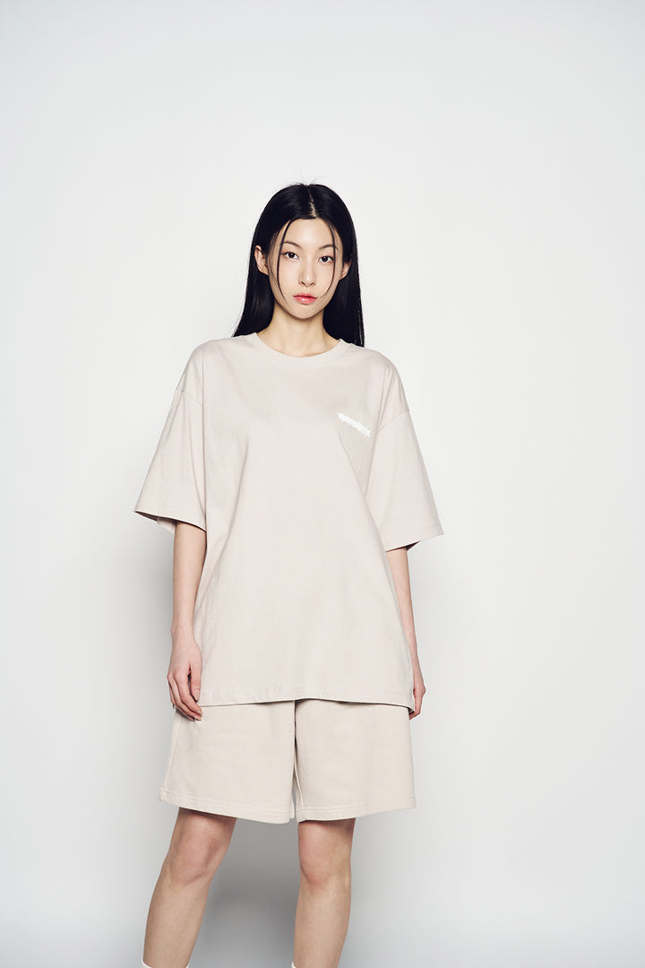 BLADE LOGO SHORT SLEEVE T-SHIRT-ESSENTIAL BEIGE