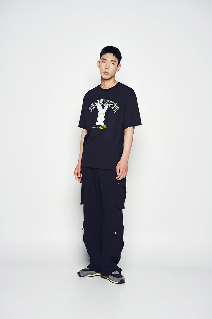 BLUR ALIEN SHORT SLEEVE T-SHIRT BLACK