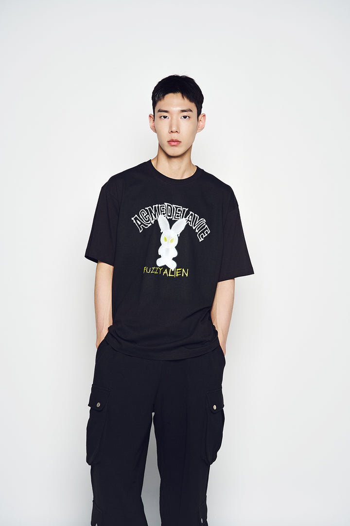 BLUR ALIEN SHORT SLEEVE T-SHIRT BLACK