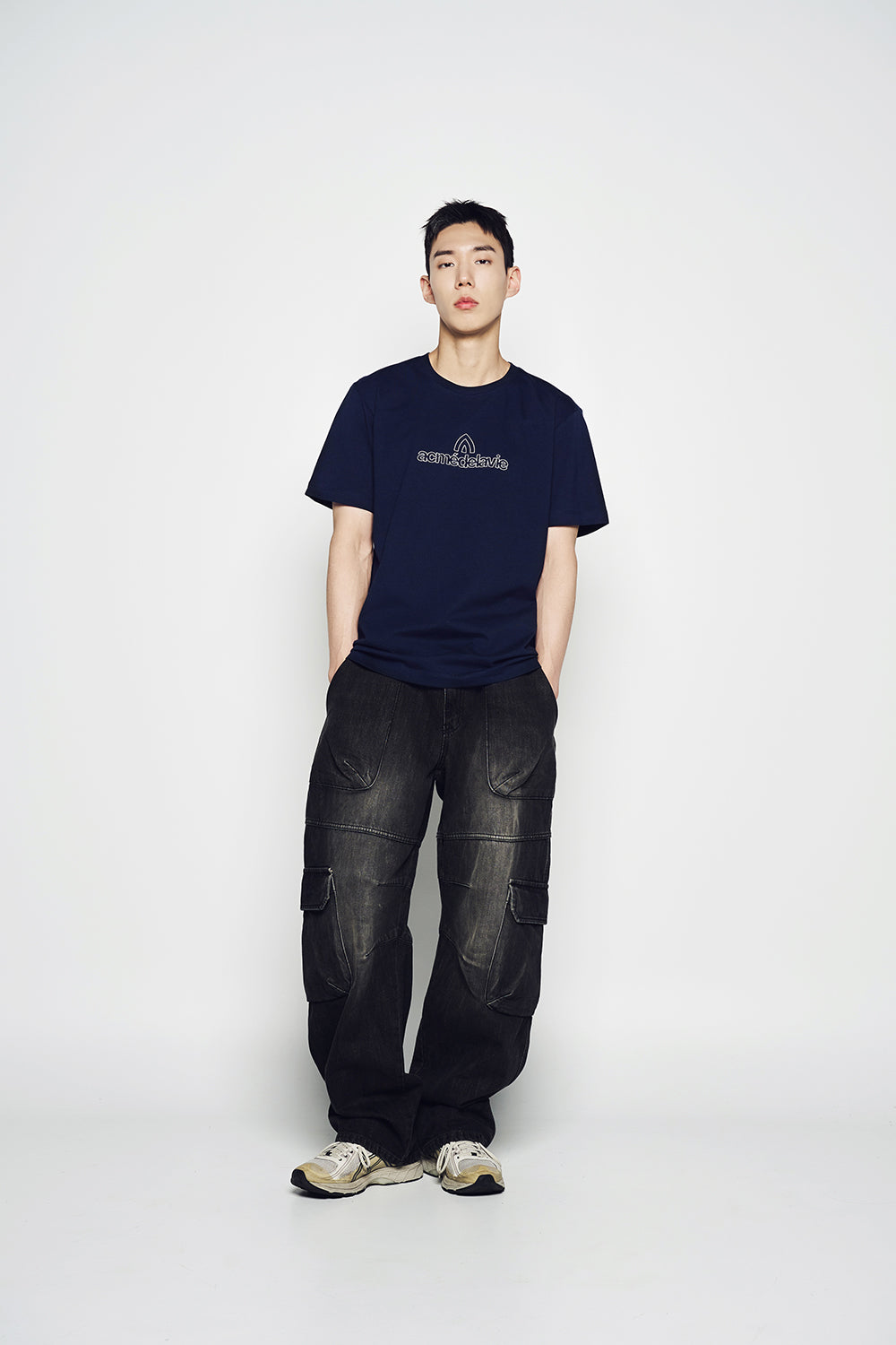 ROUNDING SYMBOL LOGO SHORT SLEEVE T-SHIRT DARK NAVY