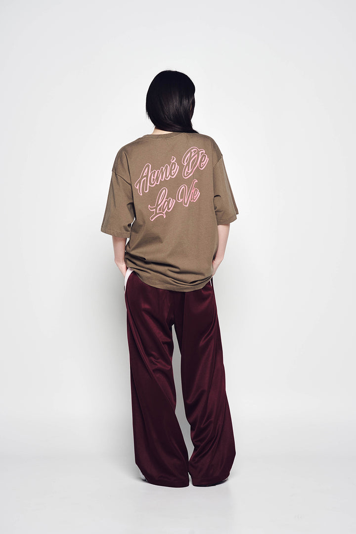 OUTLINE SCRIPT LOGO SHORT SLEEVE T-SHIRT COCOA