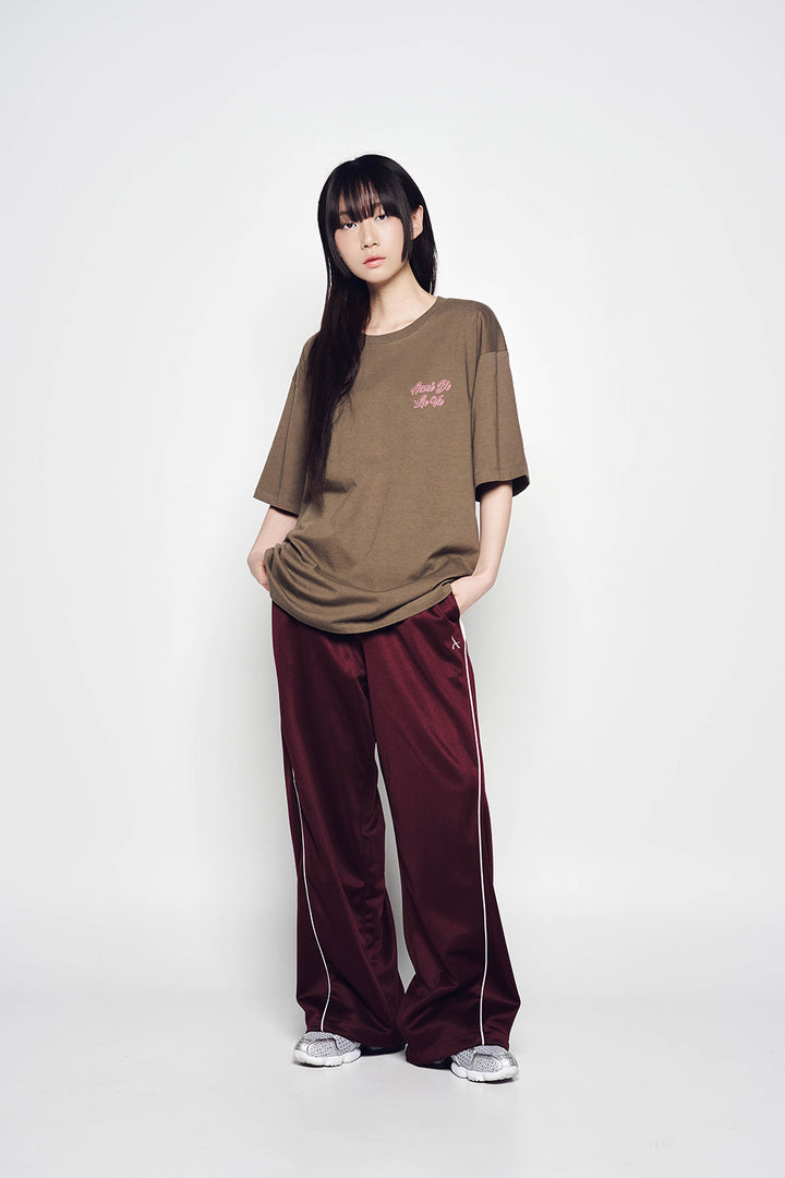 OUTLINE SCRIPT LOGO SHORT SLEEVE T-SHIRT COCOA