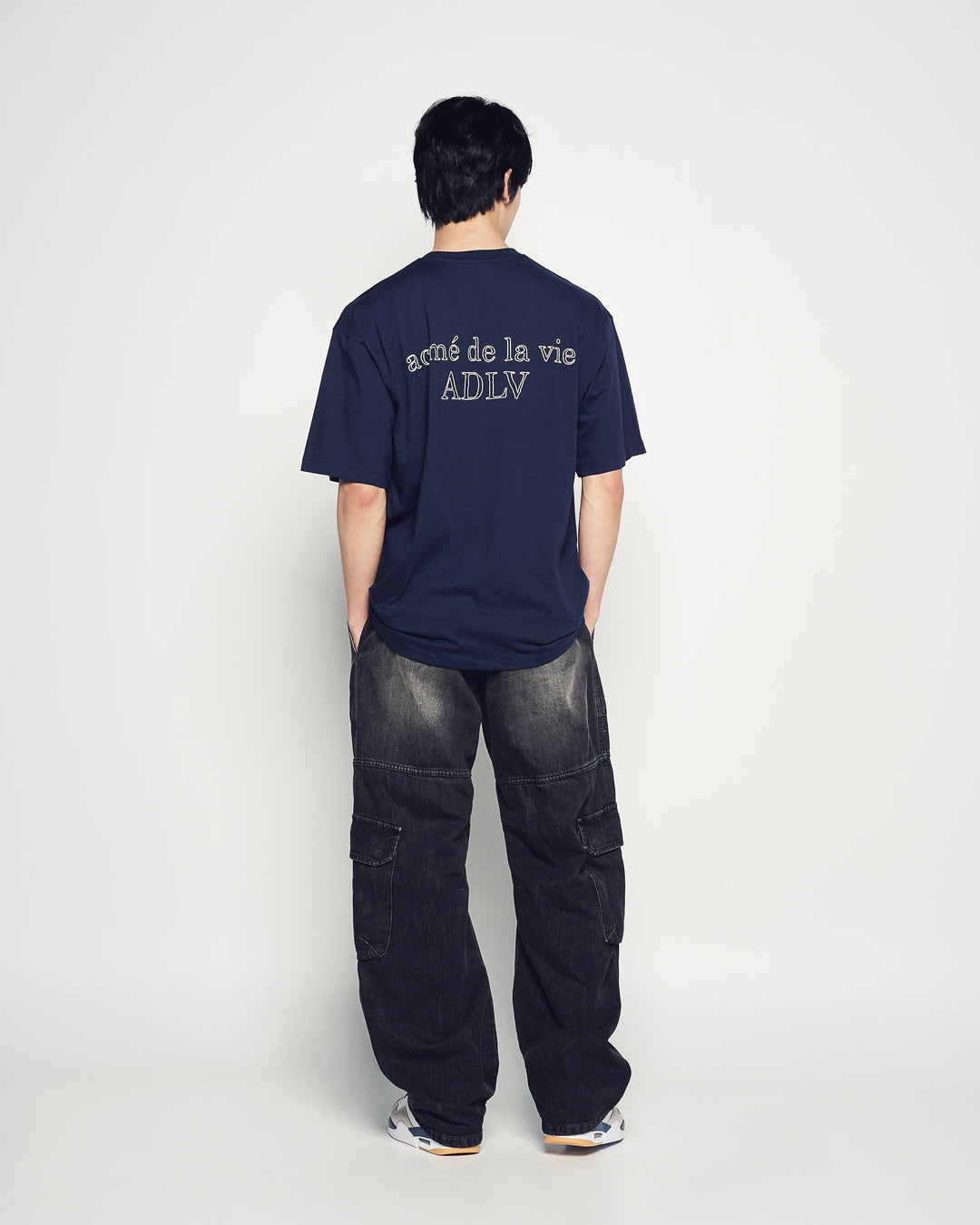 BORDER LINE BASIC LOGO SHORT SLEEVE T-SHIRT DARK NAVY