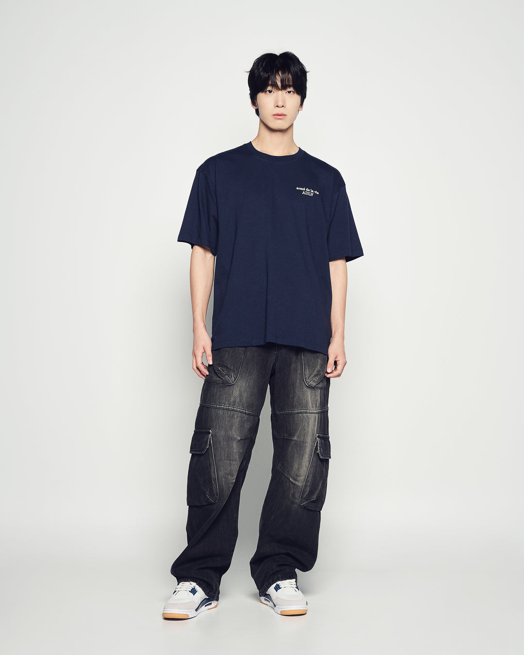 BORDER LINE BASIC LOGO SHORT SLEEVE T-SHIRT DARK NAVY