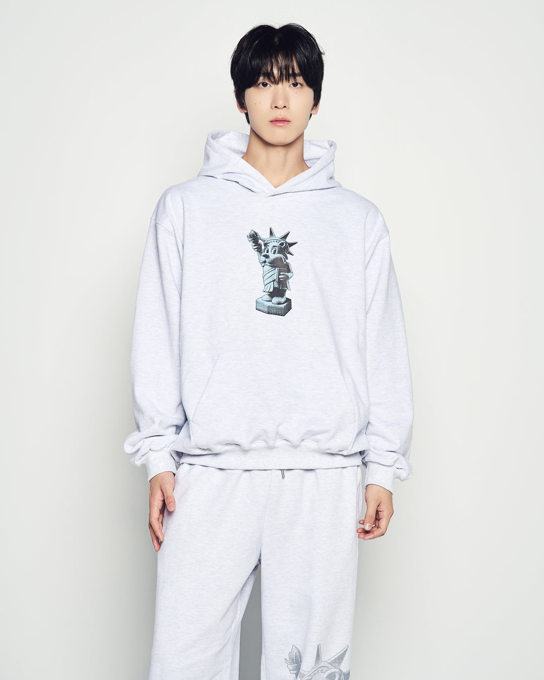 AC BEAR STATUE OF LIBERTY HOODIE MELANGE