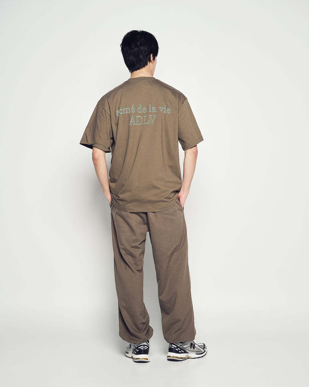 BORDER LINE BASIC LOGO SHORT SLEEVE T-SHIRT COCOA