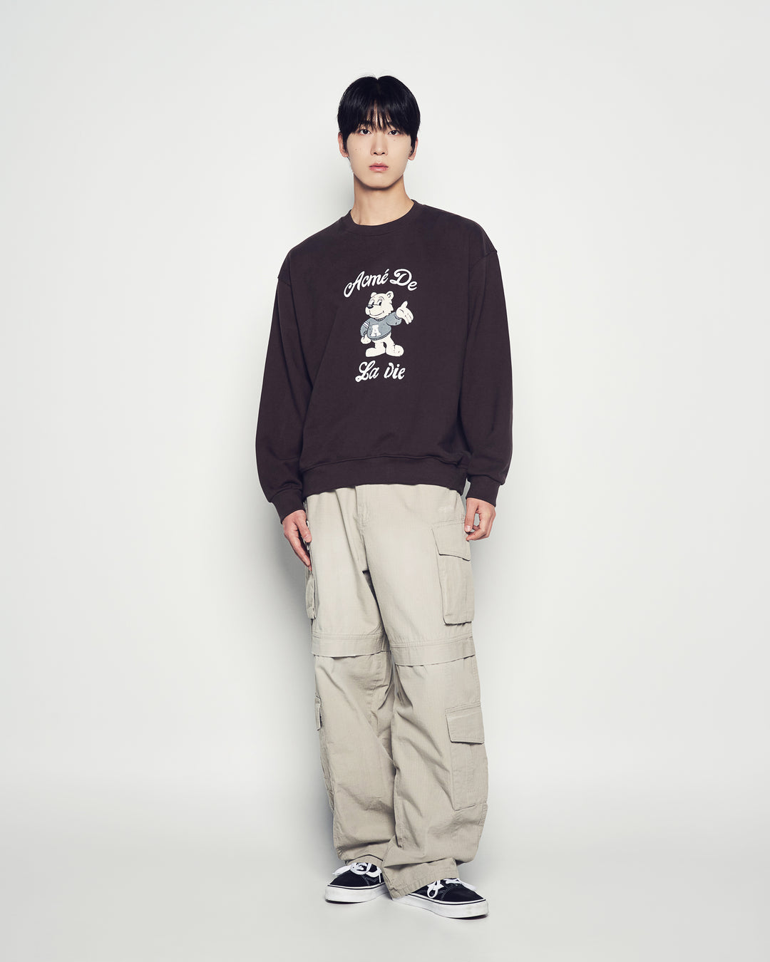 AC BEAR WELCOME SWEATSHIRT DARK BROWN