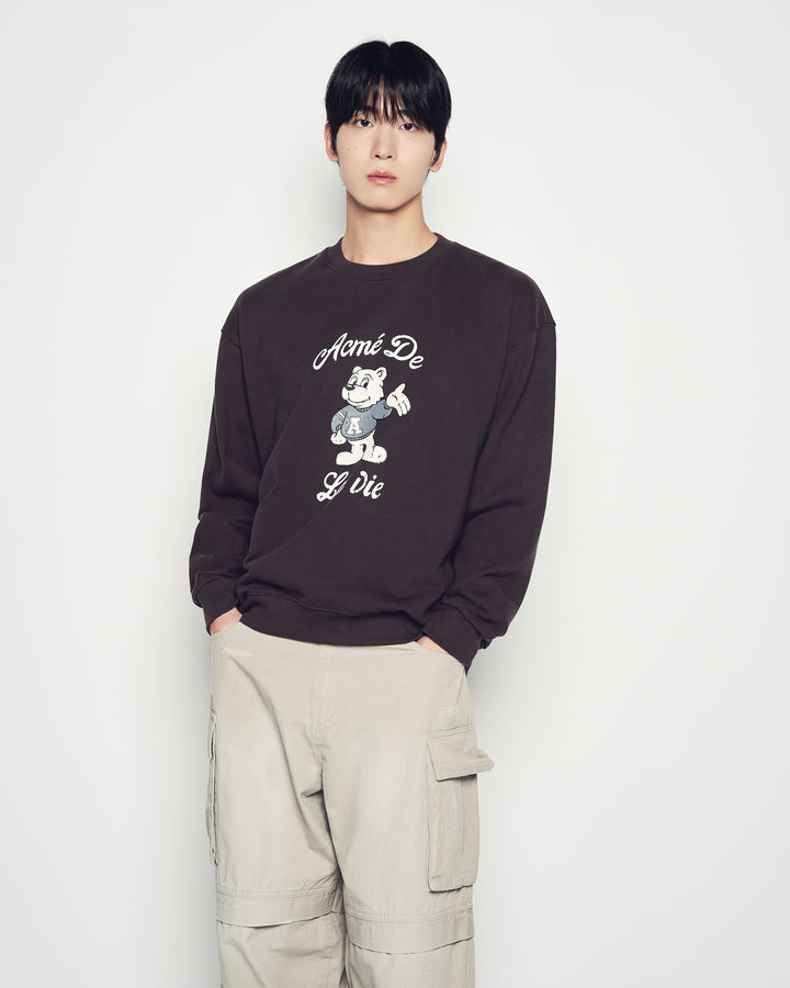 AC BEAR WELCOME SWEATSHIRT DARK BROWN