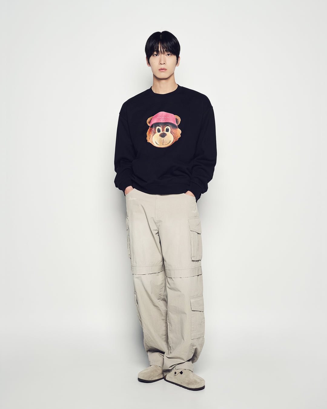 3D AC BEAR FACE SWEATSHIRT BLACK