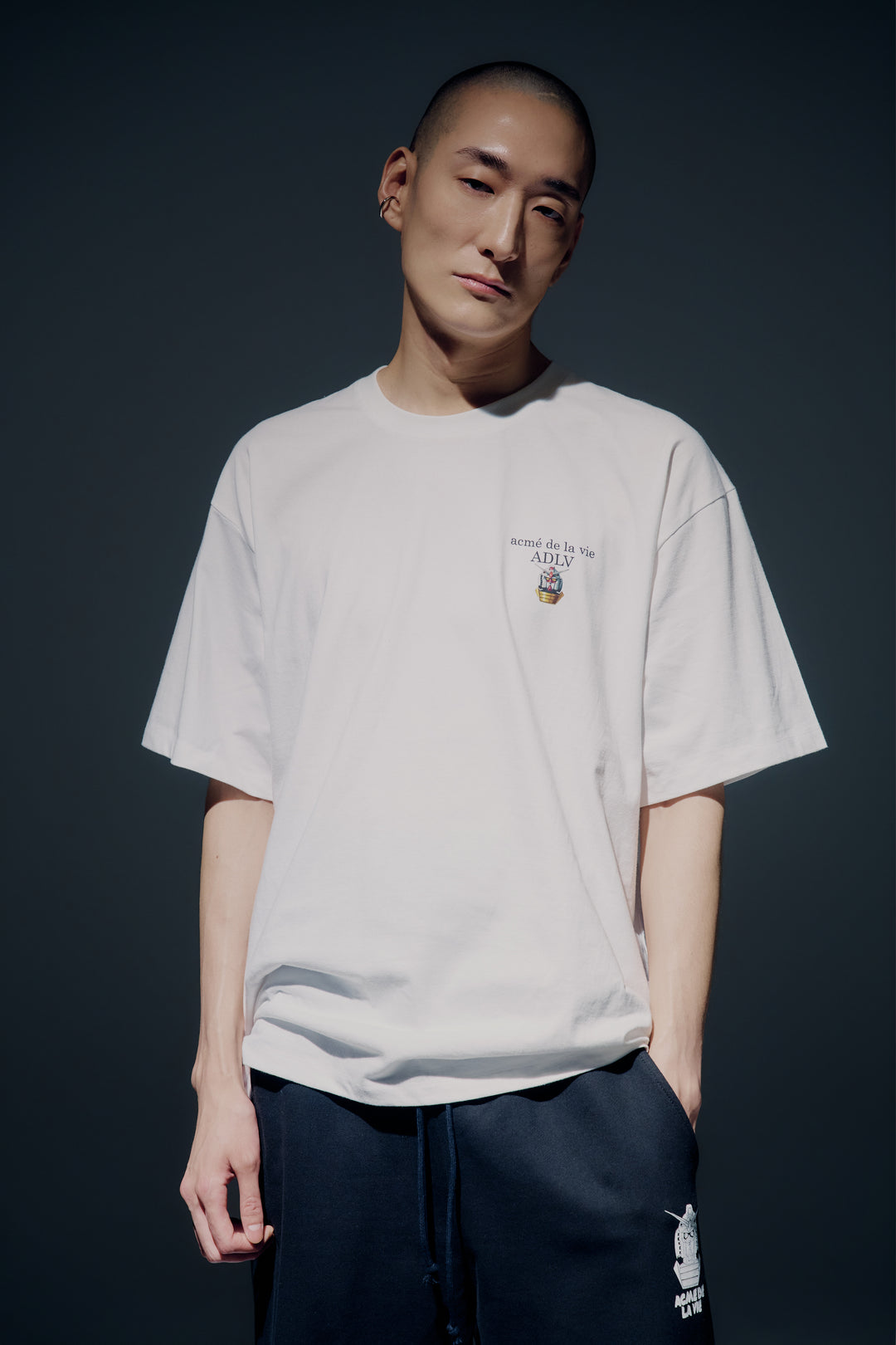 MOBILE SUIT GUNDAM BASIC LOGO SHORT SLEEVE T-SHIRT WHITE
