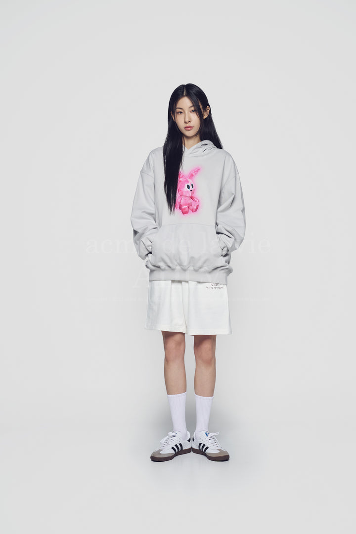 ADLV x HOSHI RETRO RABBIT HOODIE GREY