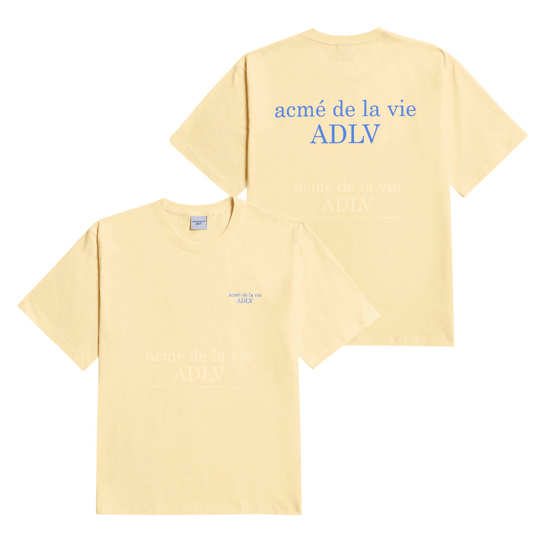 ADLV BASIC SHORT SLEEVE T-SHIRT 2 LIGHT YELLOW