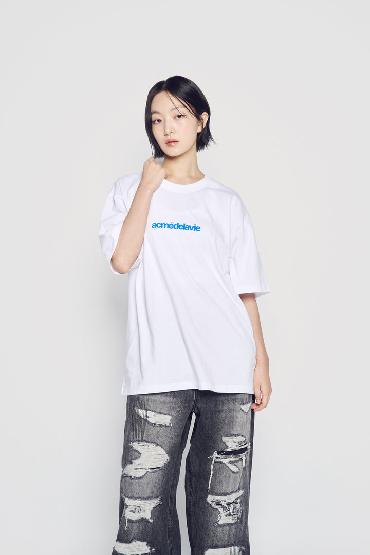 ADLV CONNECT LOGO BASIC SHORT SLEEVE T-SHIRT WHITE