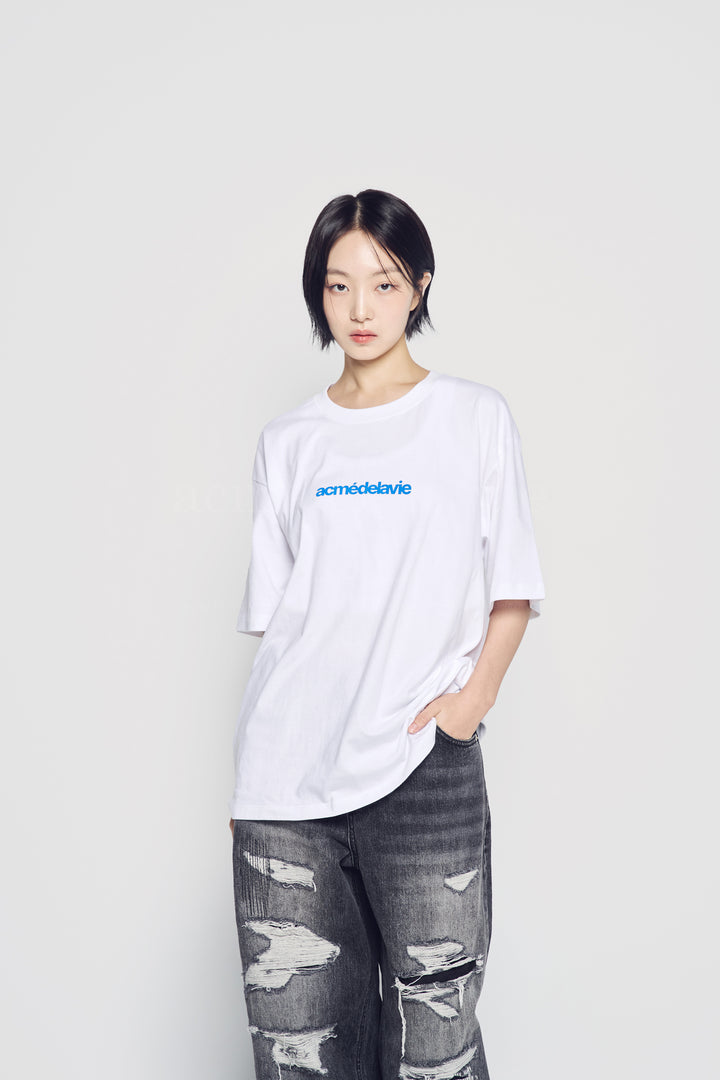 ADLV CONNECT LOGO BASIC SHORT SLEEVE T-SHIRT WHITE