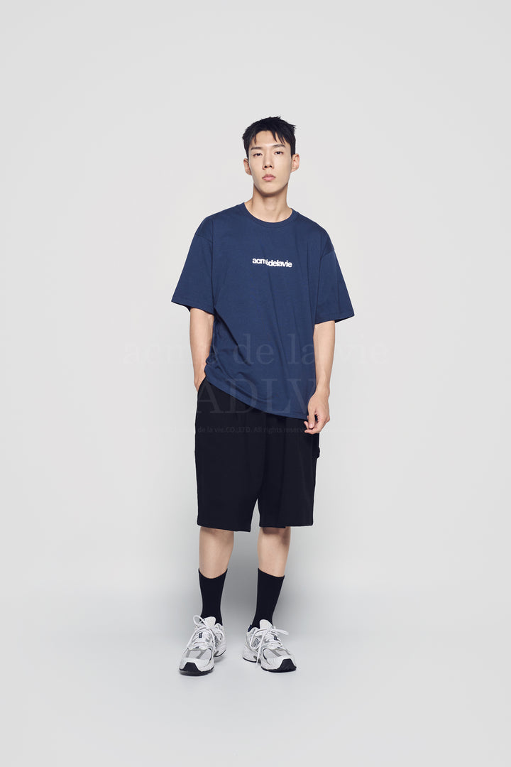 ADLV CONNECT LOGO BASIC SHORT SLEEVE T-SHIRT NAVY