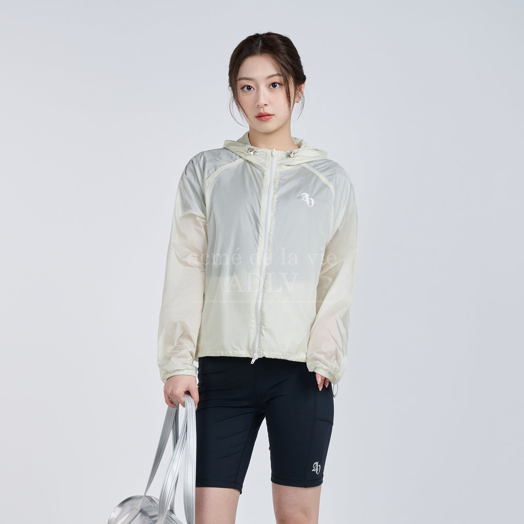 ADLV LIGHTWEIGHT SYMBOL PUCKERING WINDBREAKER