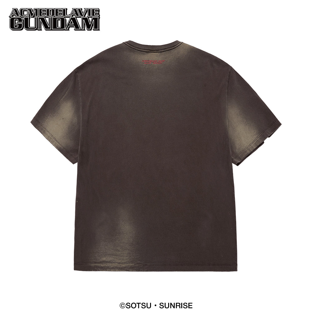 MOBILE SUIT GUNDAM CHAR'S COUNTERATTACK WASHING SHORT SLEEVE T-SHIRT COCOA