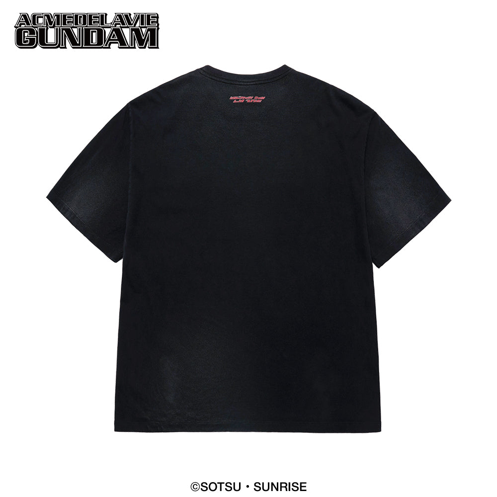 MOBILE SUIT GUNDAM CHAR'S COUNTERATTACK WASHING SHORT SLEEVE T-SHIRT CHARCOAL