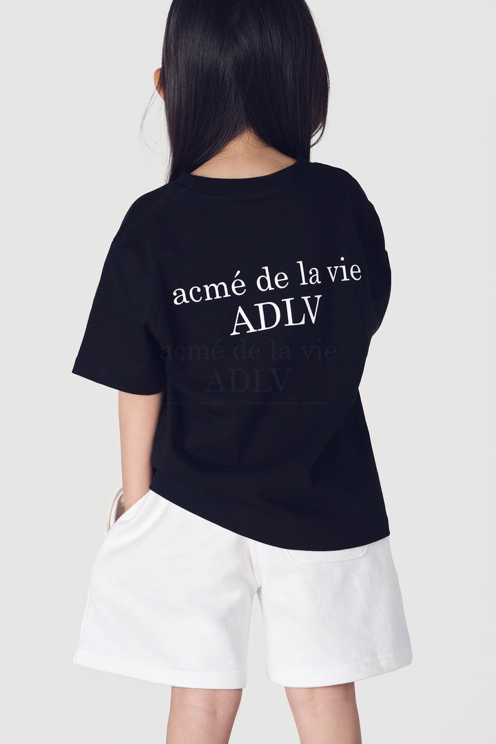 ADLV x KIDS BABY FACE DOUNUT 1 SHORT SLEEVE T-SHIRT BLACK