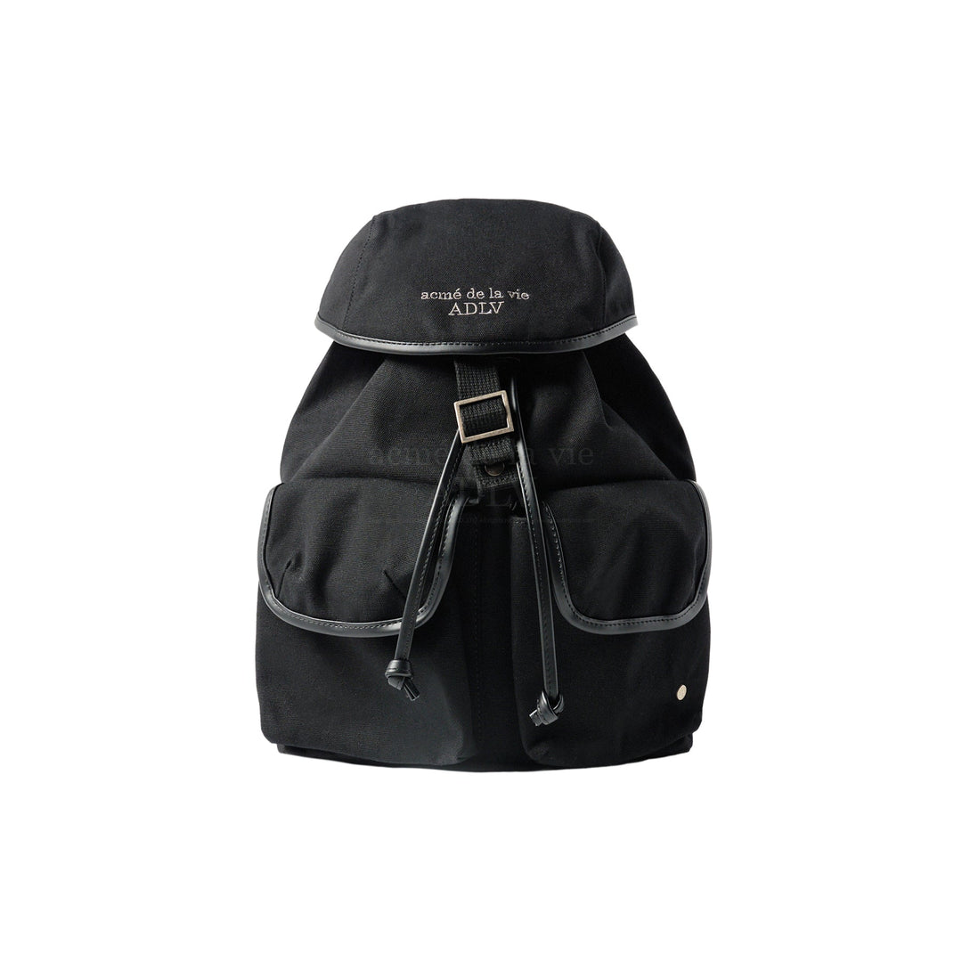 ADLV BASIC LOGO TRIANGLE POCKET BACKPACK BLACK