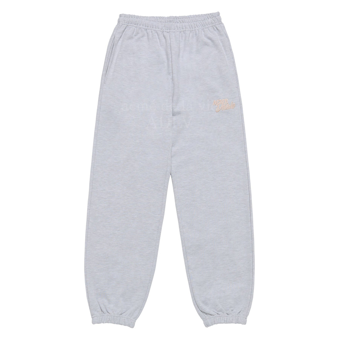 ADLV x HOSHI ROUND SCRIPT BOUCLE LOGO PANTS GREY