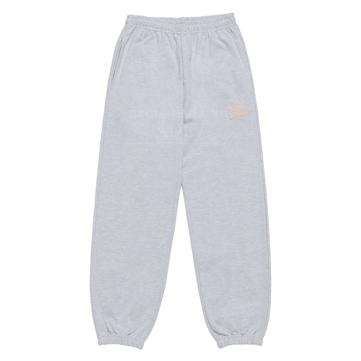 ADLV x HOSHI ROUND SCRIPT BOUCLE LOGO PANTS GREY