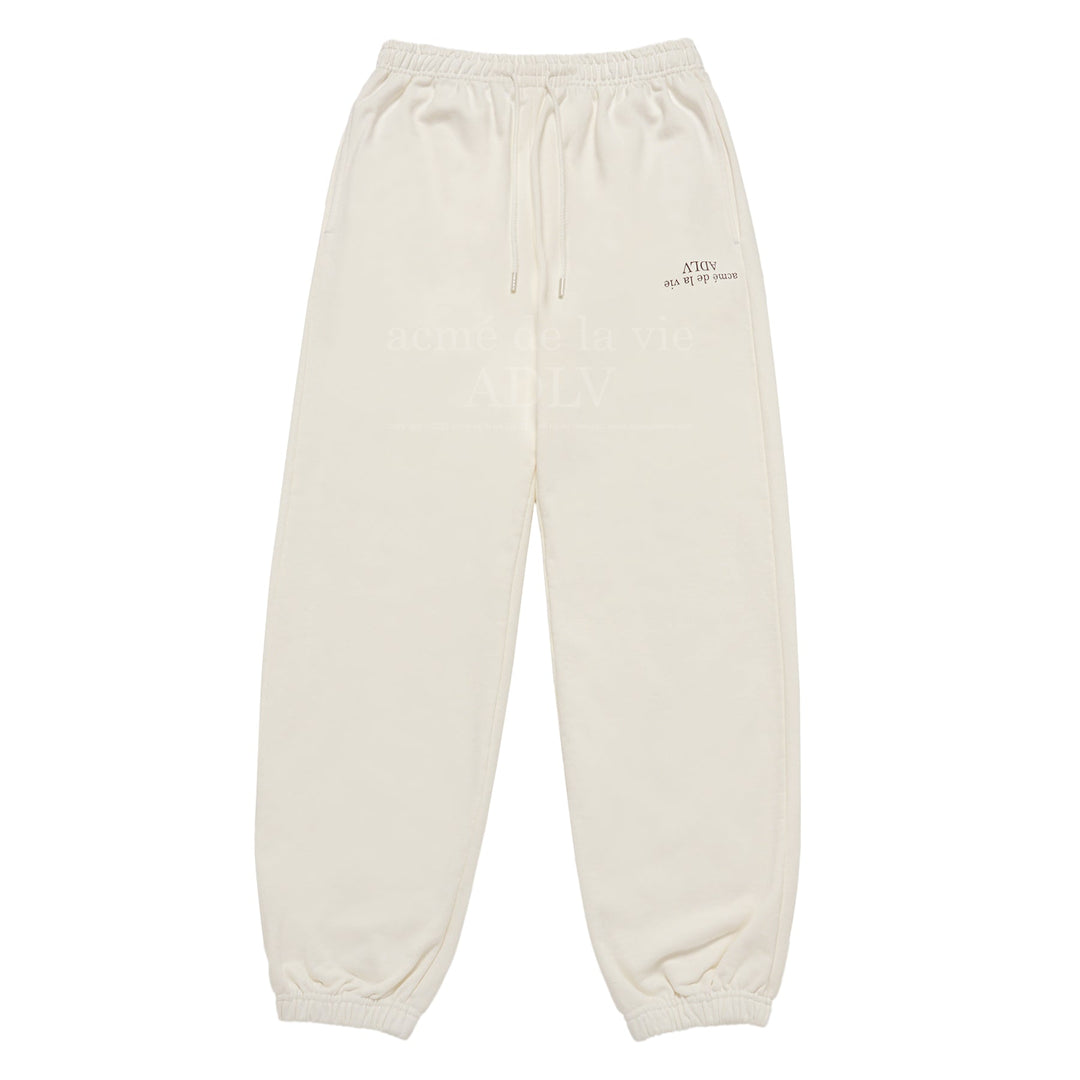 ADLV UPSIDE DOWN LOGO NAPPING ZURRY PANTS IVORY