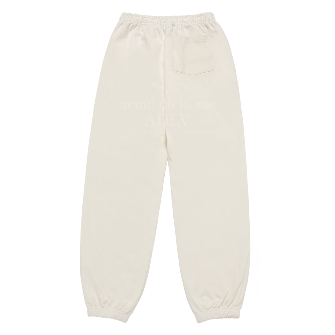 ADLV UPSIDE DOWN LOGO NAPPING ZURRY PANTS IVORY