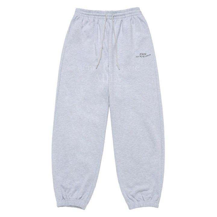 ADLV UPSIDE DOWN LOGO NAPPING ZURRY PANTS MELANGE