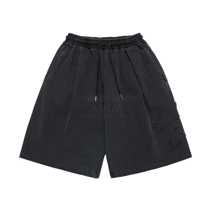 ADLV APPLIQUE LOGO PIGMENT SHORT PANTS CHARCOAL